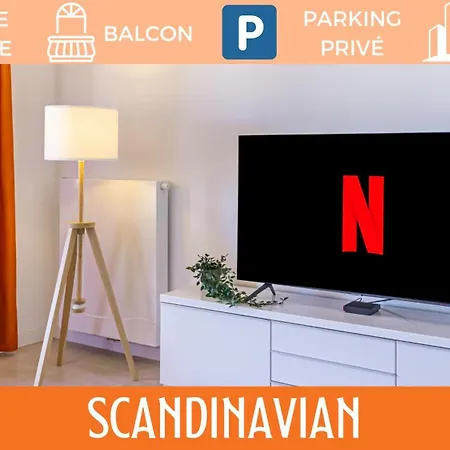 Apartment Zenbnb / Scandinavian / Gare / Parking Prive /